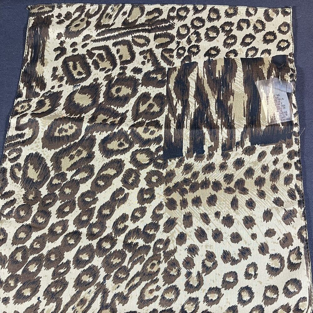 Younkers Animal Print Sheer Scarf By A Brod Fashion Accessories Tan Brown New